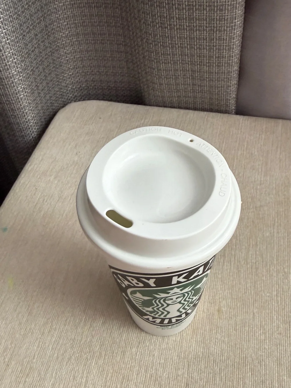 Starbucks white reusable